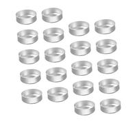 VILLCASE Scatole Porta Candele in Alluminio Resistenti al Calore, Contenitori per Lumini da tè per Decorazioni Matrimoni e Fai da Te, Set da 150 Pezzi, Design Naturale per Uso Artigianale