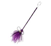 VILLCASE Scopa da Strega Impugnatura Comoda in Pvc e Tulle per Halloween Accessorio Divertente e Festa a Tema Halloween per Costume da Mascherata