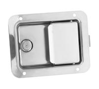 VILLCASE Serratura Sicurezza Per Degli Attrezzi in Acciaio Inox Chiusura Per Porte Cassoni Portattrezzi Pomello Porta Con Catena Rimorchi e Camper