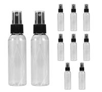VILLCASE Set 10 Pezzi Flaconi Spray per Profumo da 60 Ml Nebulizzatore Fine in Plastica Trasparente Bottiglie Vuote Ricaricabili per Viaggi e Uso Cosmetico