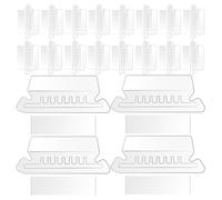 VILLCASE Set 110 Pezzi Etichette Trasparenti in Pvc e Inserti per Cartelle Sospese, Divisori per Raccoglitori Linguette, Accessori per Forniture Ufficio e Cartelle Portadocumenti