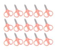 VILLCASE Set 15pezzi Forbici Sicurezza per Studenti Rosa, Multi-function Small Scissors Leggere e Sicure per Festa Scuola Decor e Attività DIY