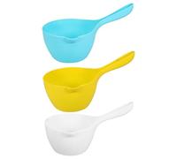 VILLCASE Set 3 Pezzi Mestoli per Acqua da Cucina in Pp Riutilizzabile, Robusti e Pratici, Design Semplice e Delicato, per Bagno e Irrigazione Piante