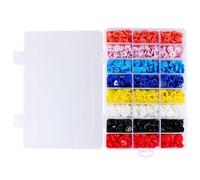 VILLCASE Set 360 Bottoni Automatici a Pressione in Resina Colorati Kit Completo per Sartorie e Fai da Te Scatola Portaoggetti per Abbigliamento Borse e Artigianali