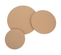 VILLCASE Set 3pz Stampi per Ceramica in Legno Rotondi, Piastra Versatile per Argilla e Ceramica, Design Impilabile per Fai-da-Te e Lavori Artigianali