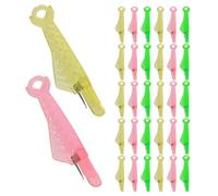 VILLCASE Set 45 Pezzi Infila Aghi a Forma di Pesce in Plastica, Strumento per Infilare Ago da Cucito Inserimento Filo Senza Sforzo, per Cucito e Lavori Artigianali a Casa