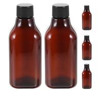 VILLCASE Set 5 Flaconi da Viaggio 200Ml in Plastica con Tappo a Vite e Sigillo Ermetico Contenitori Ricaricabili per Shampoo Lozione e Articoli da Toeletta per Viaggi Campeggio e