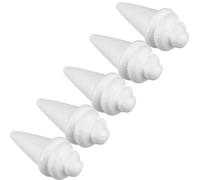 VILLCASE Set 5pezzi Coni di Schiuma per Lavori Artigianali a Forma di Gelato Bianco, Sicuri, per Creare Un'atmosfera Estiva in Casa o Festa