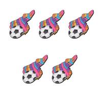 VILLCASE Set 5pezzi di Spille in Lega a Forma di Pinata per Festa Mondiale, Stile Vivace e Resistente, per Bag e Hats in Occasione Sportiva 2026