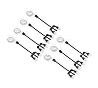 VILLCASE Set 7 Pezzi Lampioni Stradali in Miniatura in Lega di Zinco Mini Lampada Decorativa per Scenari e Paesaggi in Miniatura Lampada da Scena Portatile Bianco