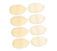 VILLCASE Set 8 Pezzi Dischetti Esfolianti Naturali in Luffa Cinturino in Cotone Spugne Morbide per Bagno e Doccia Accessori Corpo Riutilizzabili per Scrub e Pulizia Delicata