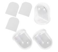 VILLCASE Set da 3 Globo di Neve Artigianale con Cupola in Plastica per | Kit Leggero per Insegnanti e Creativi, con Cartoncino Bianco, per Figurine Mini e Foto Ornamentali