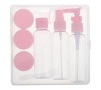 VILLCASE Set di Contenitori per Makeup da Viaggio Ricaricabili in Plastica 50ml Bottiglie Spray Leggere per Toner e Nebulizzatore Fine Rosa per Uso Portatile