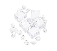 VILLCASE Set di Cubetti di Ghiaccio Finti Alta Simulazione in Acrilico Trasparente Decorativi e Irregolari, come Oggetti di Scena per Fotografia e Matrimoni