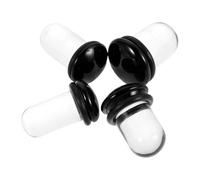 VILLCASE Set Piercing Orecchio in Vetro 4 Pezzi Design Sicuro e Riduzione Sensibilità per Orecchie e Cartilagine, per Stili Attivi e Occasioni Speciali