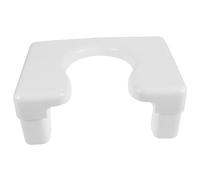 VILLCASE Sgabello come Rialzo per Sedile in Pp Bianco Antiscivolo e Resistente per Wc Copriwater Design Semplice per Bagno e Uso Familiare