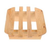 VILLCASE Sgabello Legno per Piedi Poggiapiedi in Legno per Bagno e Sauna Sgabello Gradini per Letto Rialzo per Piedi da Scrivania per Viaggio