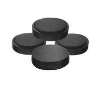 VILLCASE Silenziatori Magnetici in Magnete Nero per Piatti e Campanacci, 4 Pezzi con Effettiva Riduzione del Rumore per Strumenti e Cowbell