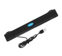 VILLCASE Soundbar USB 2.0 Nero per Computer e Tablet Modulo Stereo Leggero in Abs, Mini Speaker Portatile per Audio Chiaro e Design Compatto