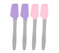 VILLCASE Spatole in Silicone e Pp Set 4 Pezzi per Applicazione Ceretta sicure e meno dolorose, per Uso Domestico nella Cura di Mani e Piedi