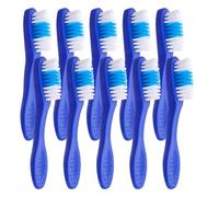 VILLCASE Spazzolino da Denti Correttivo Monouso Blu 20 Pezzi con Manico Corto e Setole Morbide per Cure Odontoiatriche in Carcere e Viaggio, Igiene Orale e Pulizia Accessori in Ambienti