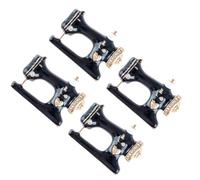 VILLCASE Spille Donna Macchina da Cucire in Lega Nero Set 4 Superficie Liscia e Resistente Sbiadimento, Perfette per Quotidiano e Feste