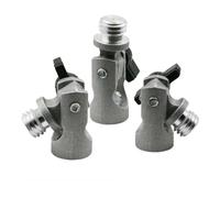 VILLCASE Staffa per Treppiede in Lega di Alluminio Adattatore e Livello Rotante Set da 2 Pezzi per Livella a Infrarossi Supporto Regolabile per Uso Professionale e Tecnico