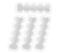 VILLCASE Stampi in Silicone per Candele a Forma di Cuore Set da 4 Pezzi, Antiaderenti e Sicuri per Cottura e Decorazioni Fai da Te, per Feste e Regali Romantici