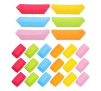 VILLCASE Stampi per Muffin in Silicone 36 Pezzi, Riutilizzabili e Flessibili, Forma Rettangolare, Resistenti alla Lavastoviglie per Feste di Compleanno e Vacanze