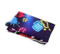 VILLCASE Striscione Neon per Feste Compleanno Sfondo Fotografico Glow in The Dark con Graffiti Decorazione Luminescente per Party Booth