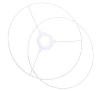 VILLCASE Supporto Paralume in Ferro Tondo per Lampada da Tavolo, Anello Resistente per Fai da Te, per Decorazioni Domestiche e Ricambi Lampade E27
