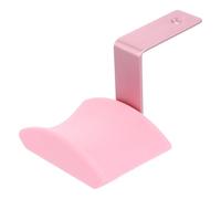 VILLCASE Supporto per Cuffie da Scrivania in Silicone e Metallo Rosa con Adesivo senza Tracce Gancio Regolabile per Cuffie Grandi e Piccole da Gioco per Pc per Casa e Ufficio