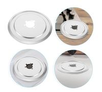 VILLCASE Supporto Per Fornelli a Gas Leccarda in Acciaio Inox Alimentazione a Gas Pentole Di Ricambio Vaschetta Raccogligocce Sostituzione Anello Leccarda Acciaio Inossidabile Argento