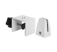VILLCASE Supporto per Schermo in Alluminio Regolabile Clip Separazione per Scrivania Base Stabile per Fissaggio Vetro e per Uffici e Pannelli Mobili