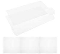 VILLCASE Tappetino Essicatore in Silicone Riutilizzabile 5 Pezzi, Resistente ad Alte Temperature, per Essicatore di Cibo e Frutta, Formato Quadrato Bianco