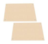 VILLCASE Tappetino Ignifugo in Fibra di Vetro 60x80 Cm, Resistente al Calore, e Pieghevole, Protezione per Barbecue, Bracieri e Campeggio, Set da 2 Pezzi per Terrazze e Patii