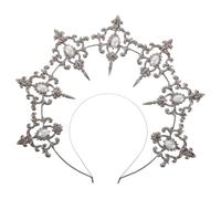 VILLCASE Tiara da Dea Corona e Alone Copricapo da Festa per Donna Accessori per Capelli Vintage Greco per Cosplay Feste Tema Danza Cerchietto da Regina