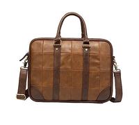 VILLCASE Tracolla Retro PU per Valigetta Portatile per Laptop Design e Resistente per Lavoro e Capacità Sufficiente