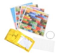 VILLCASE Trasparente per Gioielli Chiusura Autosigillante Adatto Perline e Strass per Accessori DIY Include Etichette Numerate e Portachiavi Leggero e Portatile per Casa e Viaggio