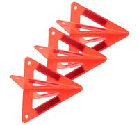 VILLCASE Triangolo di Emergenza Riflettente Pieghevole in Plastica Rosso 3 Pezzi per Sicurezza Stradale e Avvertimento Veicoli in Caso di Emergenza
