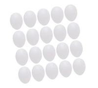 VILLCASE Uova Finte di Piccione Decorative 50 Pezzi in Plastica Bianca | Design a Simulazione Uovo, Superficie Liscia, Stile Creativo e Divertente per Casa o Negozio