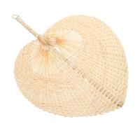 VILLCASE Ventaglio in bambù Naturale Mano Portatile e Decorativo Ventilatore Leggero per Spiaggia Feste Matrimoni e Domestico per Rinfrescarsi e Ambienti