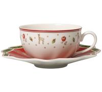 Villeroy & Boch 14-8585-1201 Tazza da caffè con latte e piattino Toy's Delight, set di 2 pezzi, 300 ml e 19 cm, porcellana, multicolore, 3,15 x 8,66 x 6,3 cm
