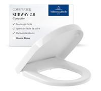Siège de WC Villeroy & Boch Subway 2.0, ovale QuickRelease, 360x415x55mm, 9M69Q101, 9M69Q101