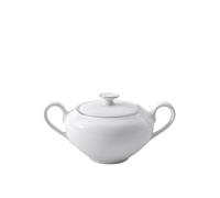 Villeroy & Boch Anmut Platinum No1 Zuccheriera, 6 Persone, 0.35 L, Porcellana Bone China, Multicolore, 13.1x14.1x14.5 cm