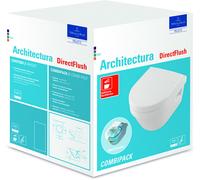 Villeroy & Boch Architectura Combi-Pack Combi-Pack WC Wash-down 4687HR incl. sedile WC, Bianco Alpino, colorazione: Bianco