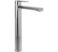 Villeroy & Boch Architectura rubinetteria lavabo rialzato, miscelatore bagno con piletta Push-to-Open, miscelatore lavabo a risparmio idrico, altezza bocca di erogazione 276mm, quadrato, cromato
