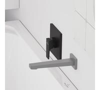 Villeroy & Boch Architectura Square rubinetto doccia da incasso con miscelatore, TVS125002000K5, Architectura Square nero opaco [Rubinetteria Bagno > Rubinetteria Doccia]