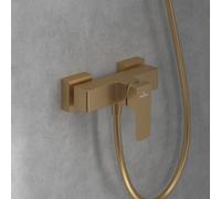 Villeroy & Boch Architectura Square miscelatore monocomando, TVS12500100076, Architectura Square oro spazzolato [Rubinetteria Bagno > Rubinetteria Vasca e Doccia]