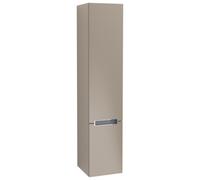 Villeroy & Boch Armoire haute Subway 2.0, 2 portes, charnière à droite, A71010VG, A71010VG, Colorazione: Grigio Tartufo, maniglia cromata lucida